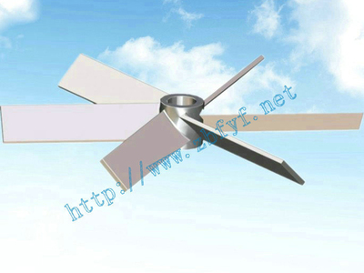 六片斜叶开启涡轮式搅拌器