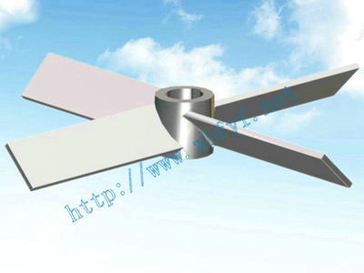 四片斜叶开启涡轮式搅拌器